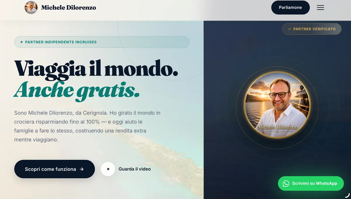 Landing page personale di Michele Dilorenzo