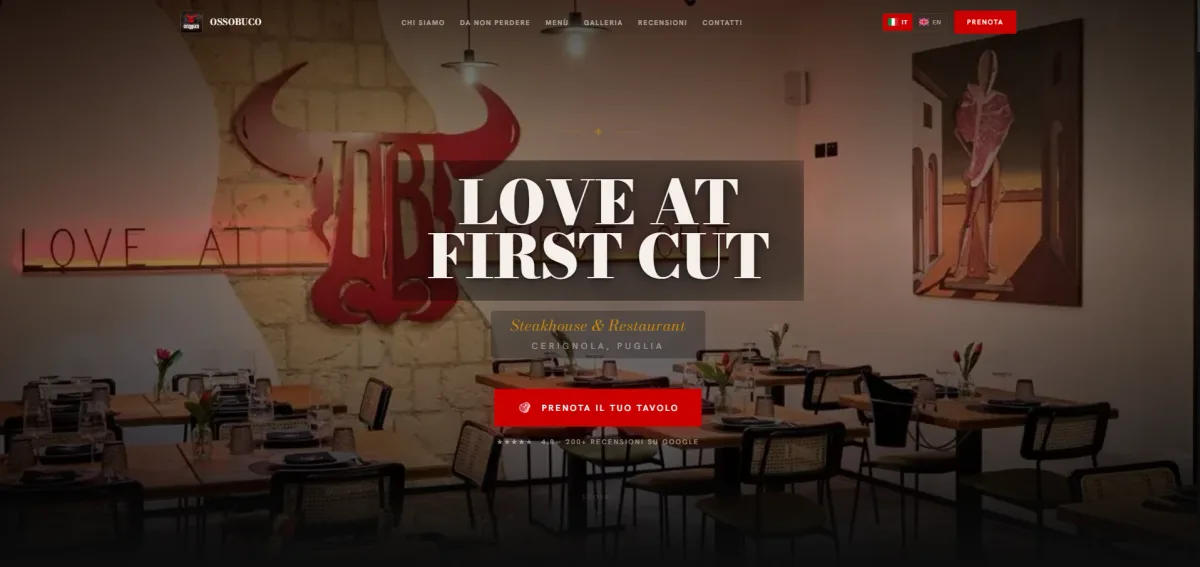 Home del sito Ossobuco — steakhouse a Cerignola