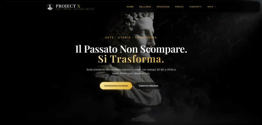 Sito Project X Italia — e-commerce moda di lusso